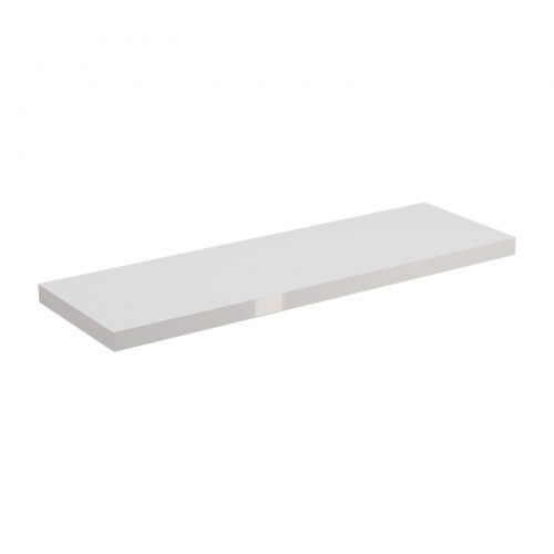 Flexi Storage Decorative Shelving Style Shelf White Gloss 600 x 190 x 24mm isolated