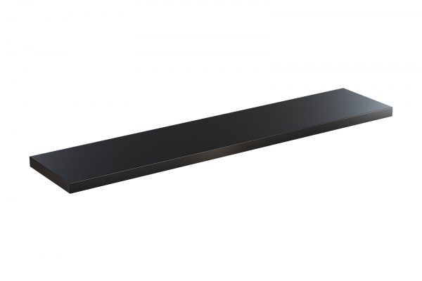 Flexi Storage Decorative Shelving Style Shelf Black Oak 900 x 190 x 24mm isolated