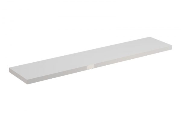 Flexi Storage Decorative Shelving Style Shelf White Gloss 900 x 190 x 24mm isolated