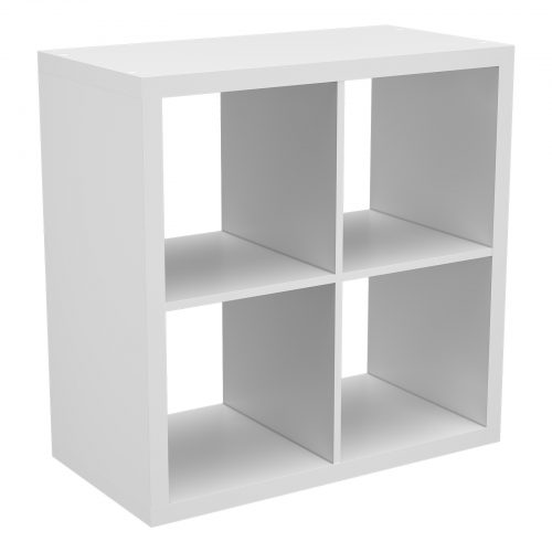 Flexi Storage Clever Cube 2 x 2 Cube White Storage Unit isolated