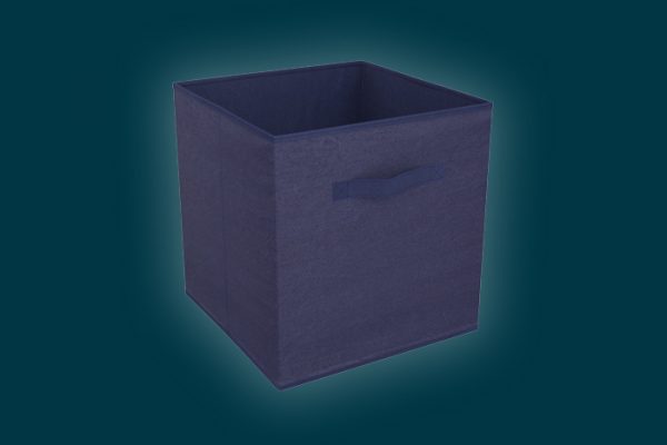 Flexi Storage Clever Cube Compact Fabric Navy Blue isolated