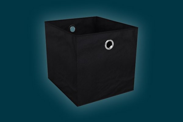 Flexi Storage Clever Cube Premium Fabric Insert Ember Black isolated