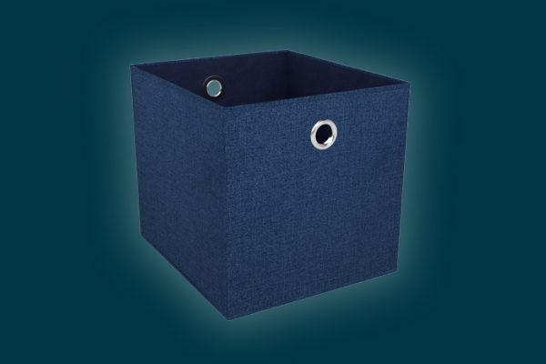 Flexi Storage Clever Cube Premium Fabric Insert Steel Blue isolated