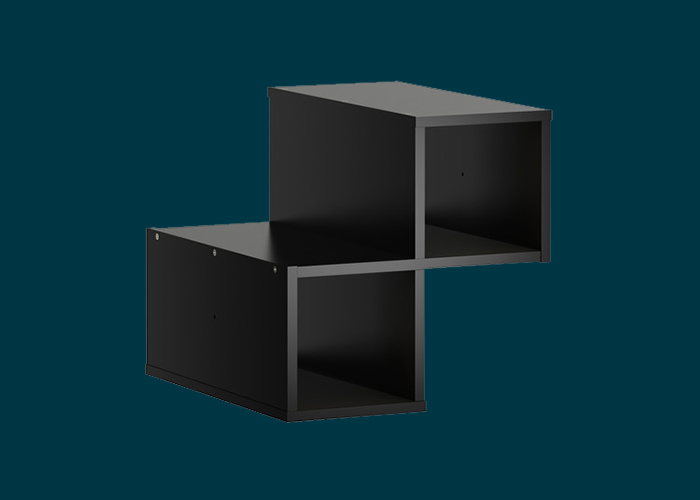 Clever Cube Timber Insert Divider Black