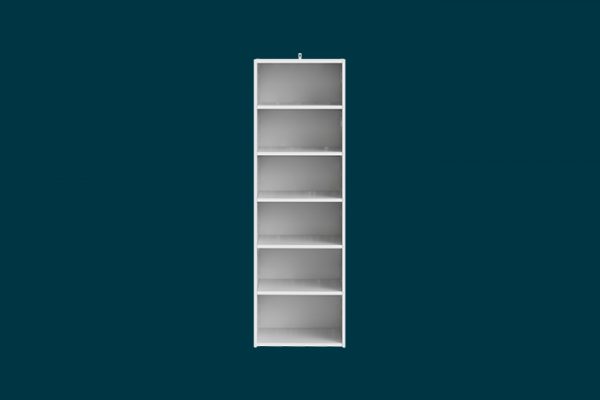 6 Shelf Unit White Flexi Storage, Ikea Finnby Bookcase Blueprint