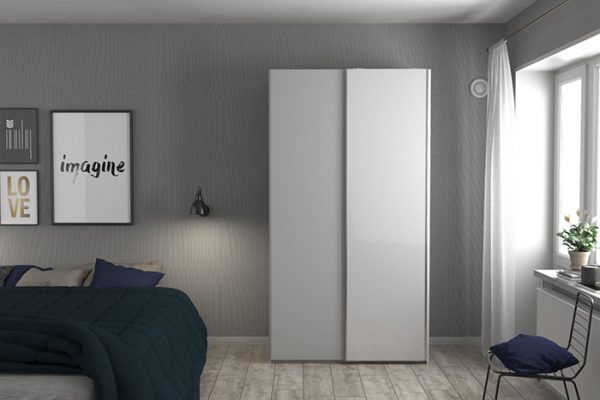 Sliding Wardrobe Door High Gloss White Flexi Storage