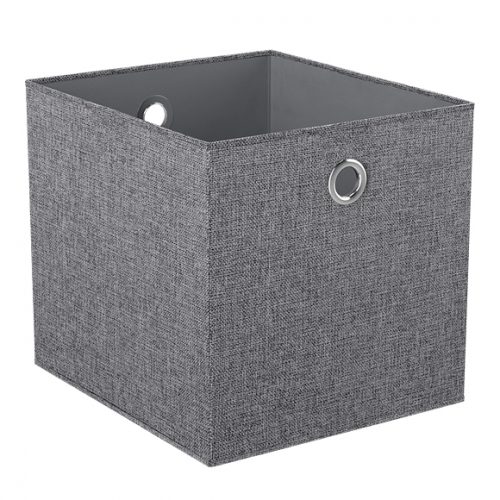 Flexi Storage Clever Cube Premium Fabric Insert Woven Silver isolated