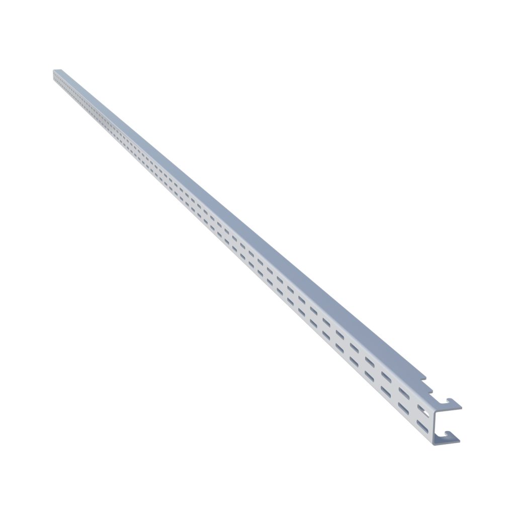 Home Solutions Double Slot Wall Strip White 762mm – Flexi Storage