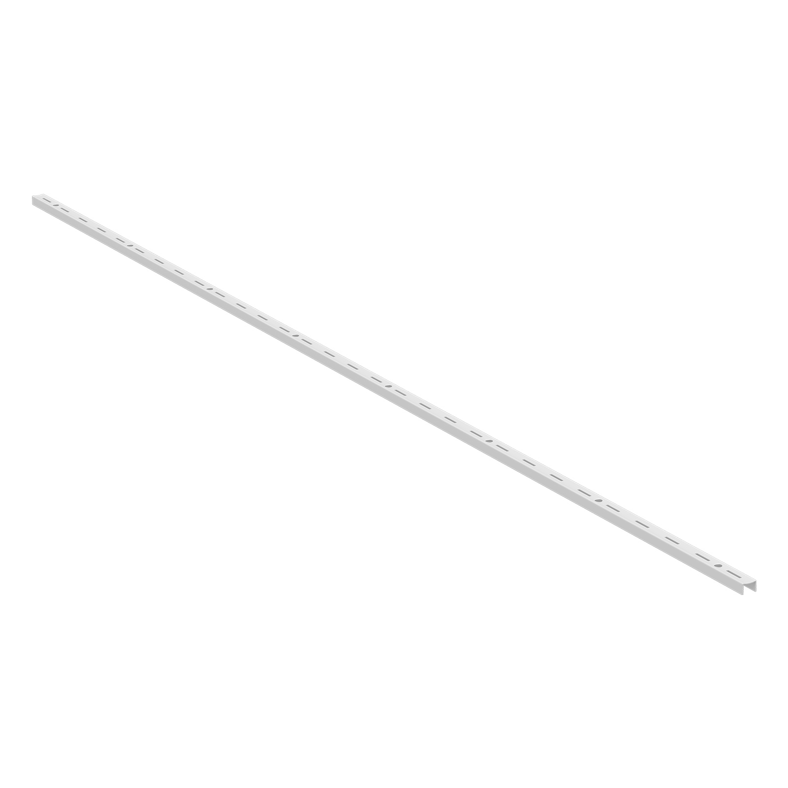 Home Solutions Single Slot Wall Strip White 1500mm