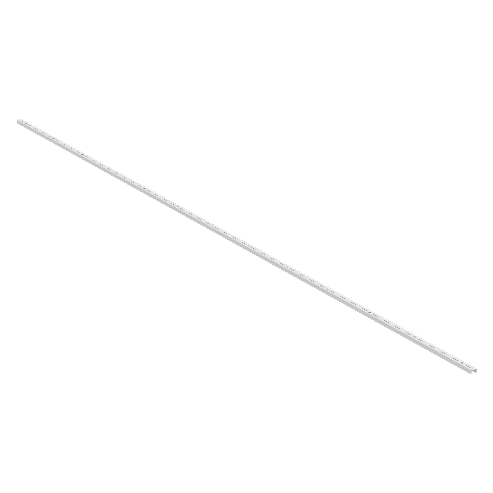 Home Solutions Single Slot Wall Strip White 2500mm