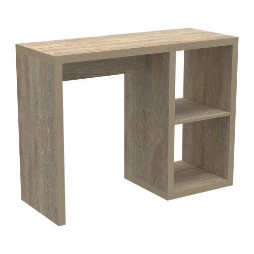 Flexi Storage Clever Cube 1 x 2 Cube Desk Oak isolated