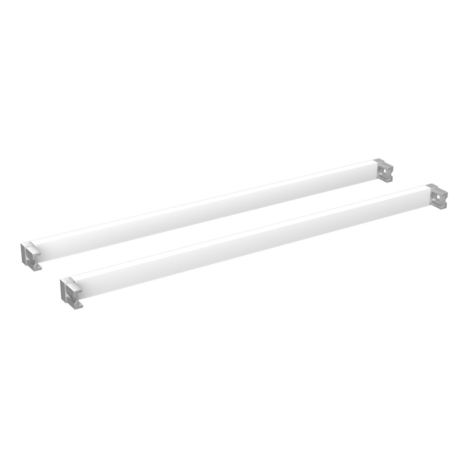 Home Solutions 435mm Cross Bars & L-Connector White