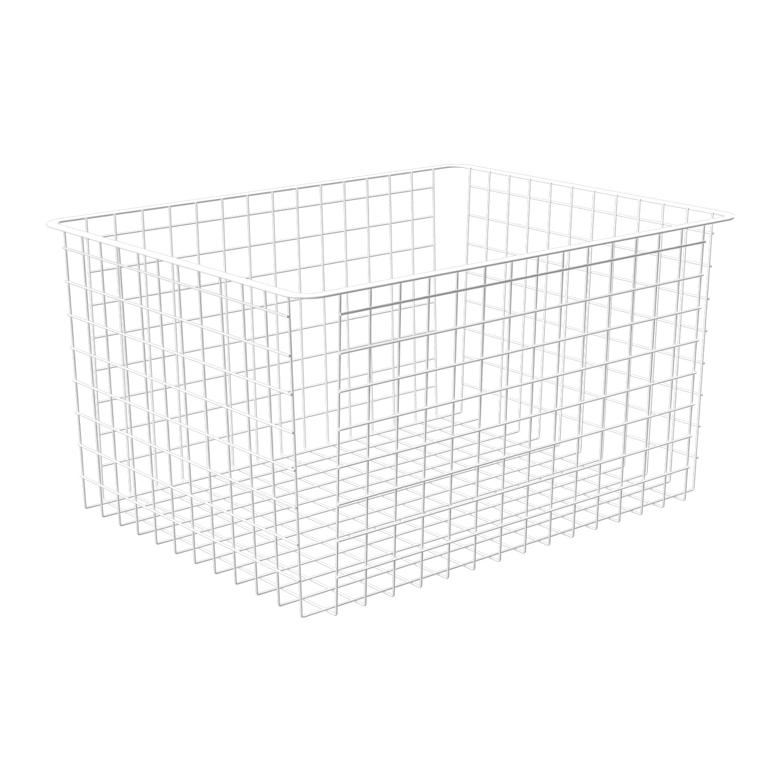 Home Solutions Full Width Wire Basket 3 Runner White 285mm