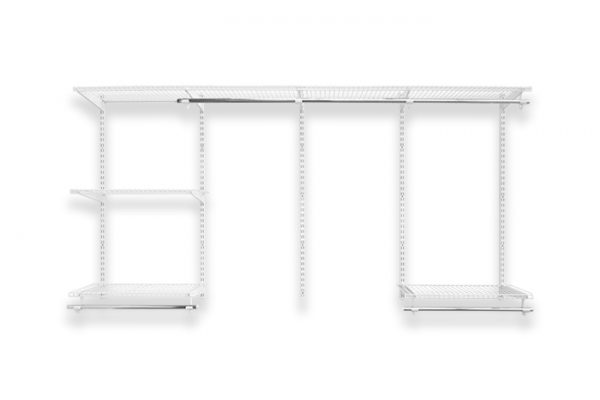 Flexi Storage Home Solutions 2.4m Wardrobe Starter Kit White isolated