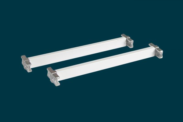 Flexi Storage Home Solutions 230mm Cross Bars and T Connectors White isolated
