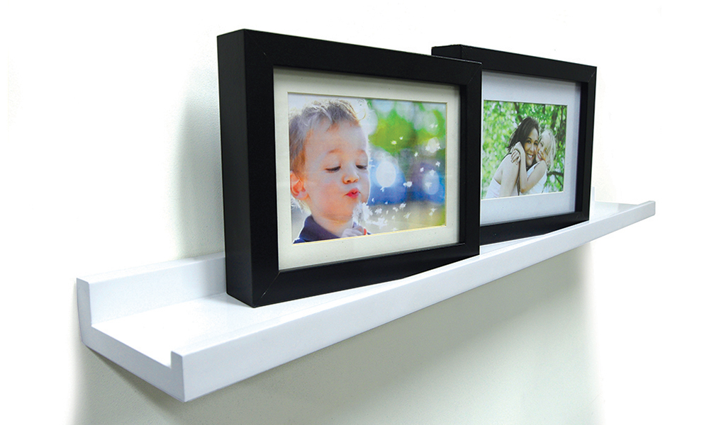 Flexi Storage Photo Shelf installed on wall