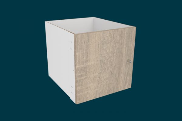 Clever Cube Timber Insert 1 Door Oak – Flexi Storage