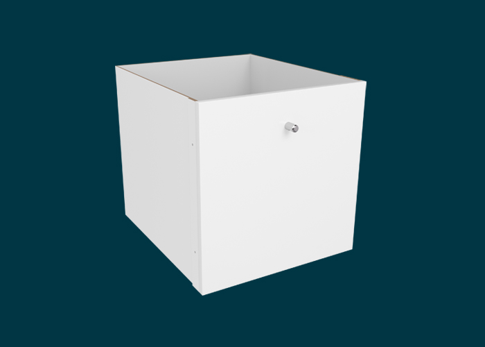 Clever Cube Timber Insert 1 Drawer White High Gloss