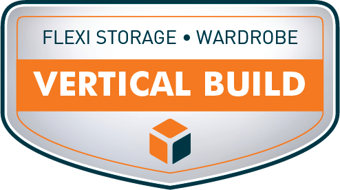 Flexi Storage Wardrobe Vertical Build Capabilities Graphic
