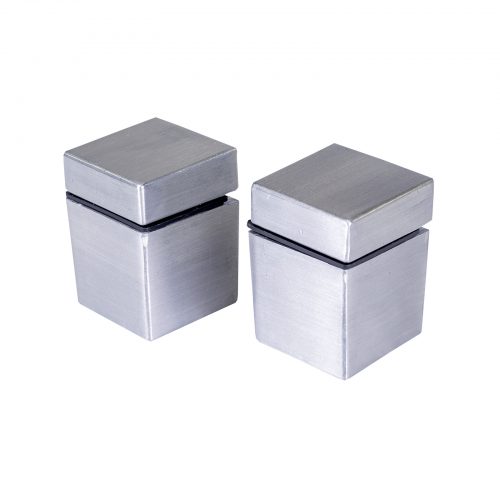 Flexi Storage Decorative Shelving Cube Shelf Clip Aluminium 2 Pack isolated