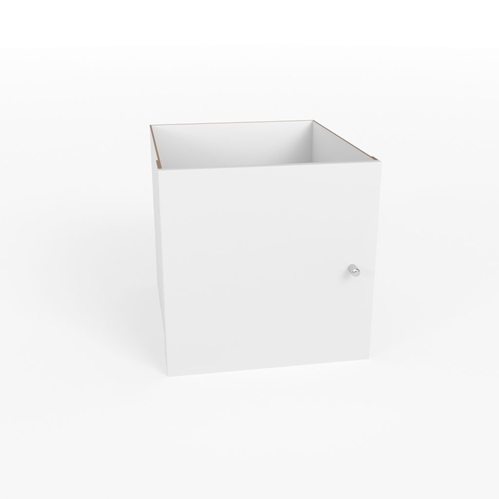 Clever Cube Timber Insert 1 Door White High Gloss Flexi Storage