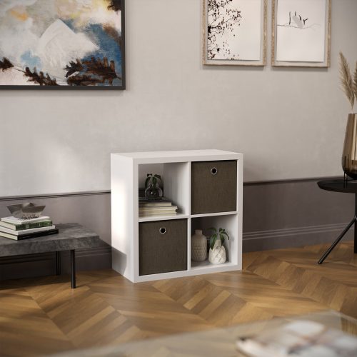 Flexi Storage Clever Cube Premium Fabric Insert Chestnut Bronze in living room