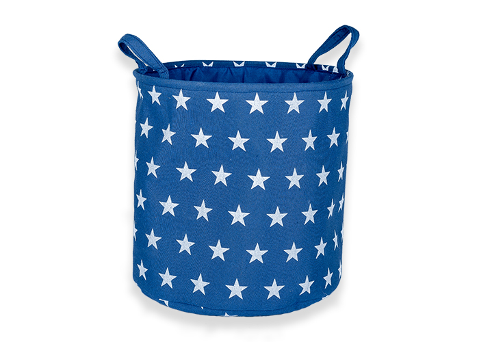 Kids Toy Storage Basket Navy Stars Flexi Storage