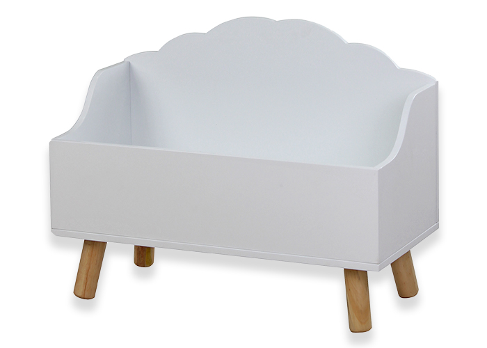 Kids Open Cloud Toy Chest White