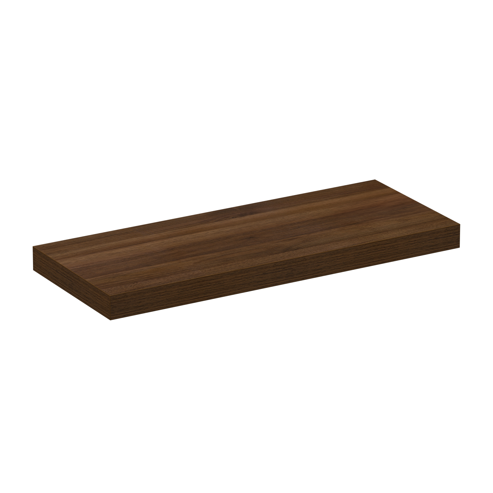 Floating Shelf Walnut 600x240x36mm