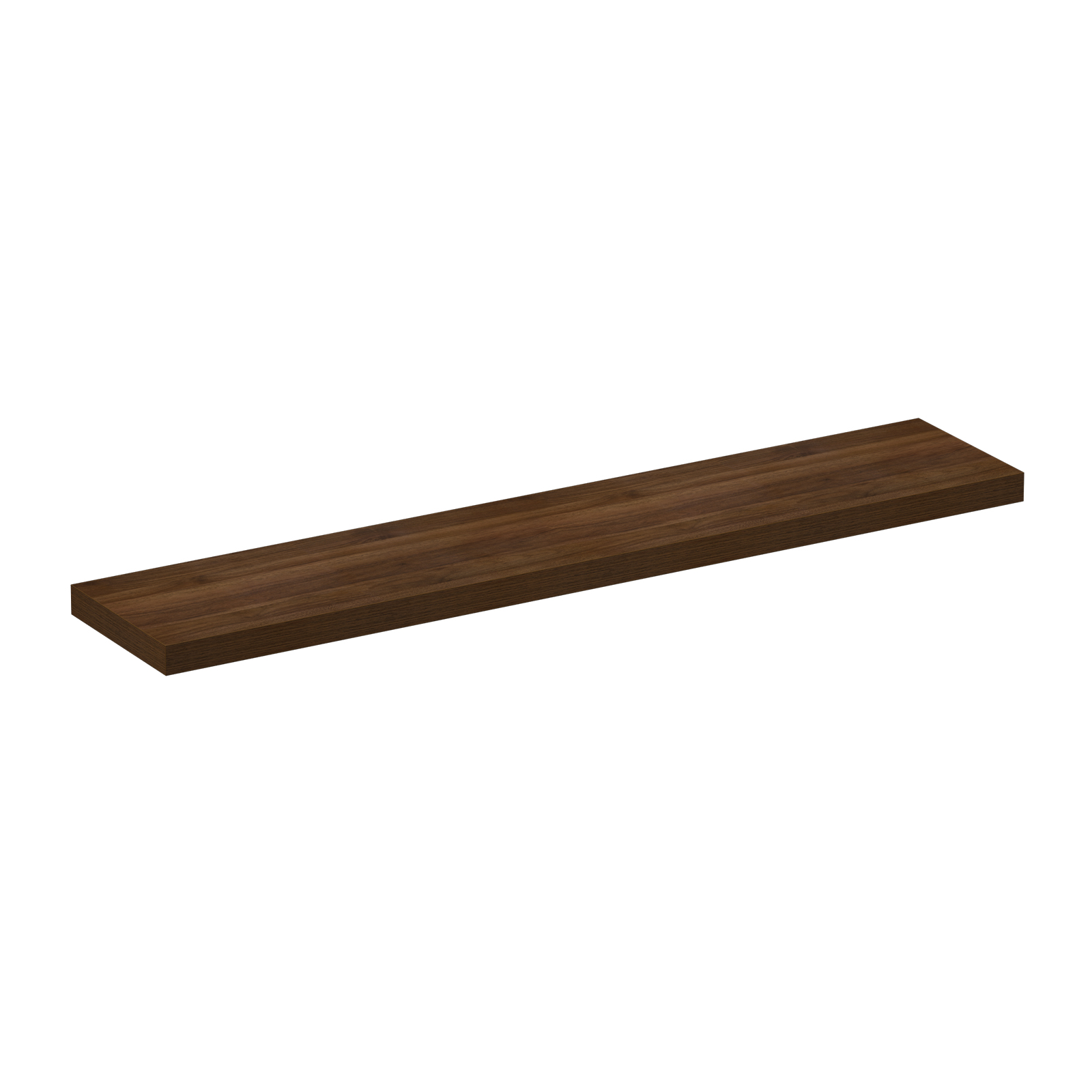 Floating Shelf Walnut 1200x240x36mm
