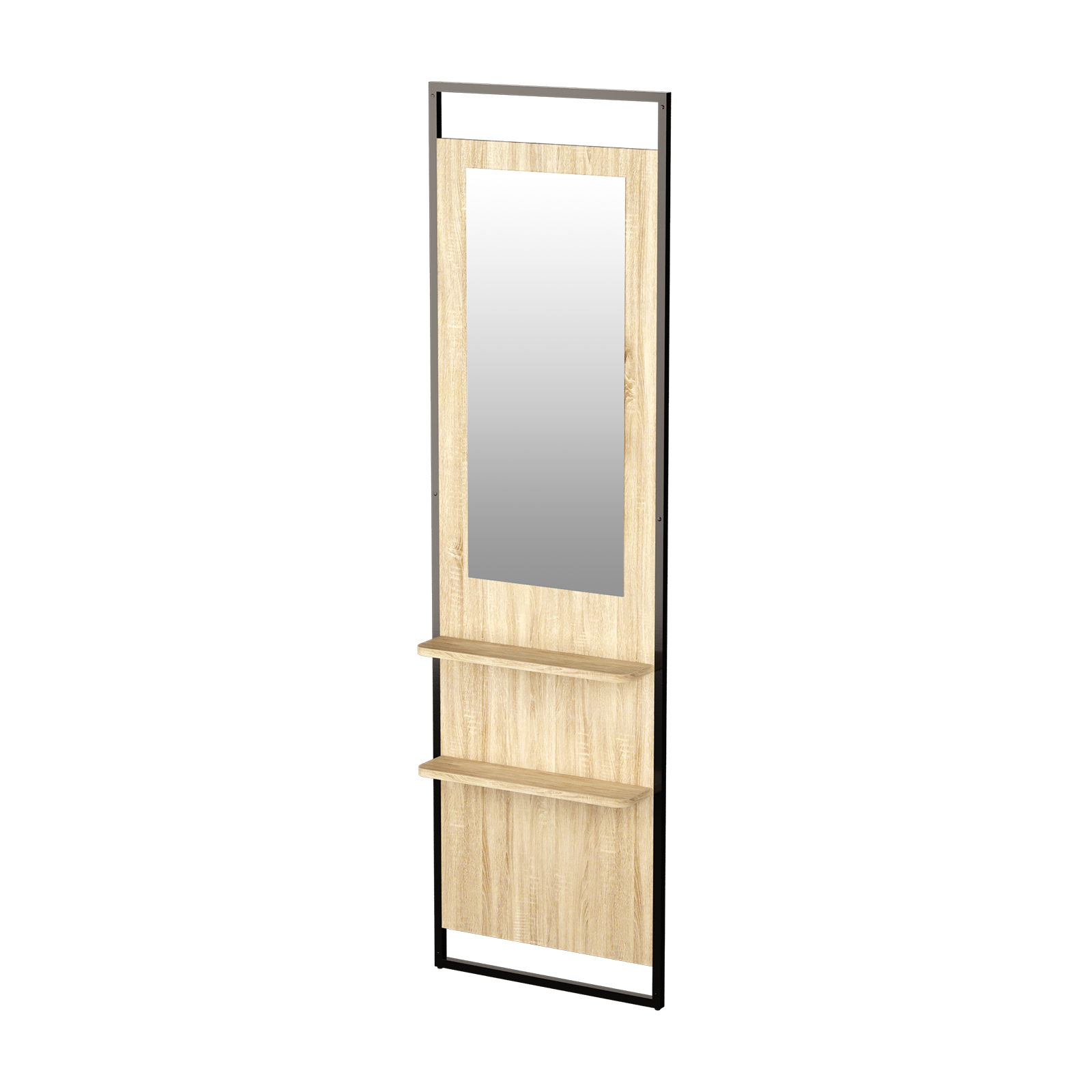 Freestanding End Component With & Mirror & Shelf