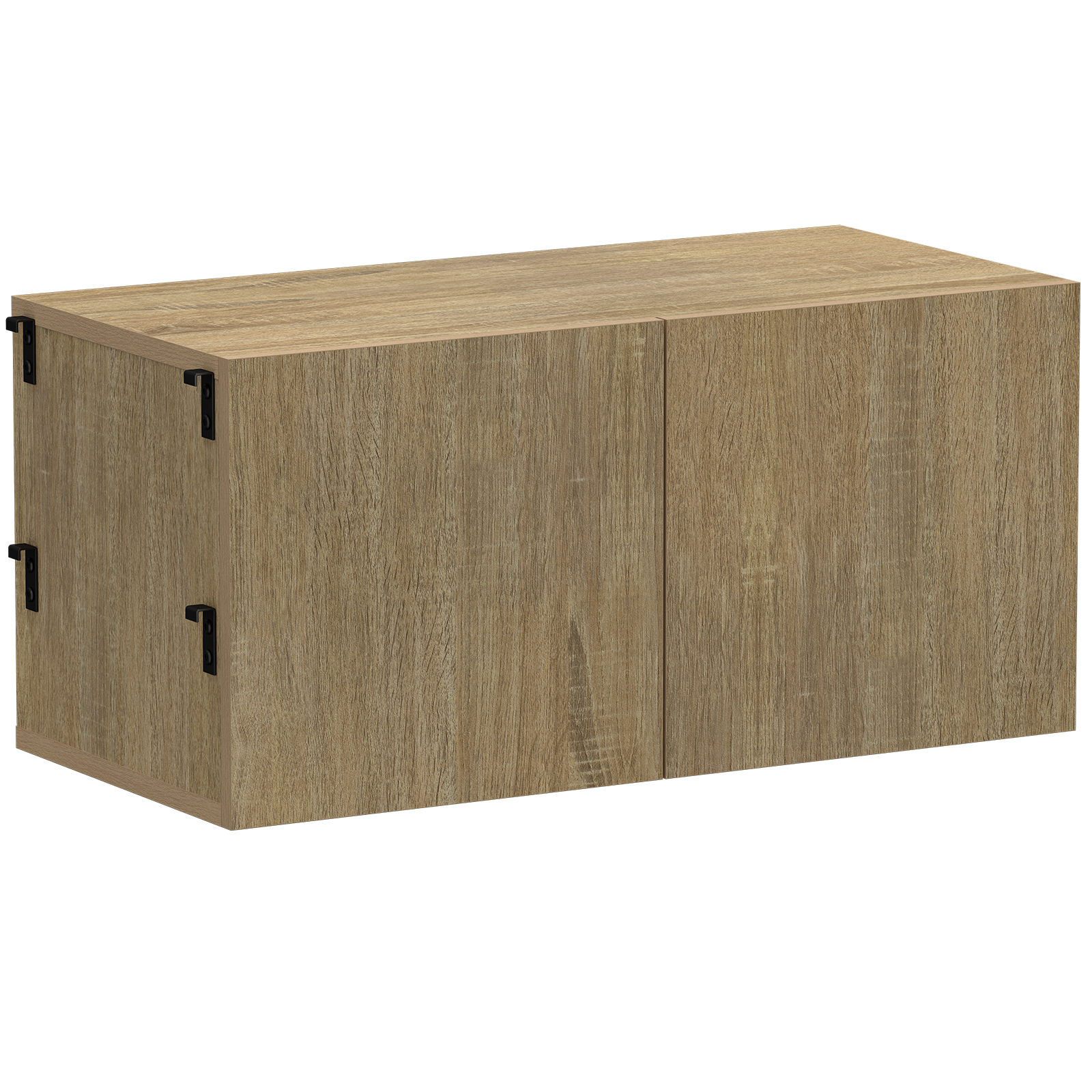 Silhouette Small 2 Door Cabinet Oak