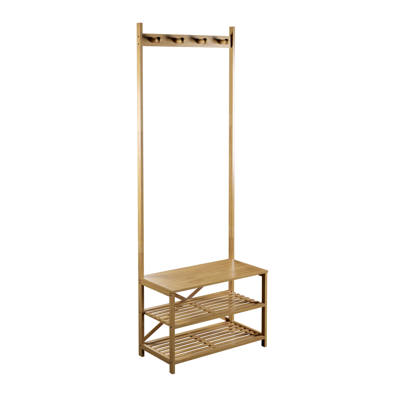 Bamboo Hallway Storage Unit