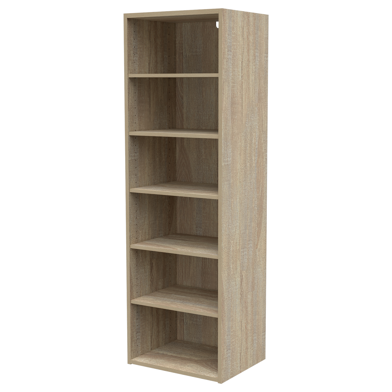 Wardrobe 400mm 6 Shelf Unit Oak