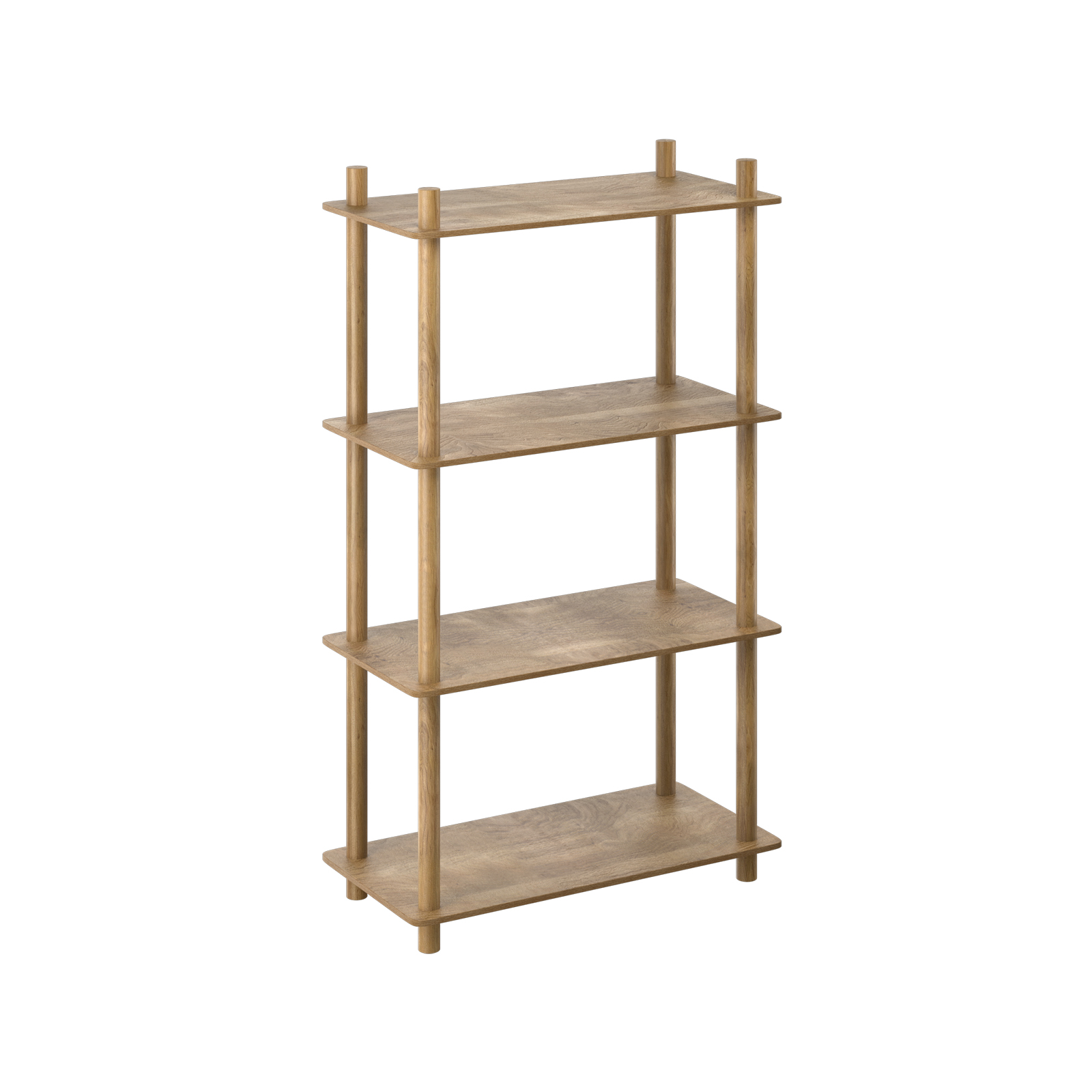 4 Tier Shelving Unit Walnut