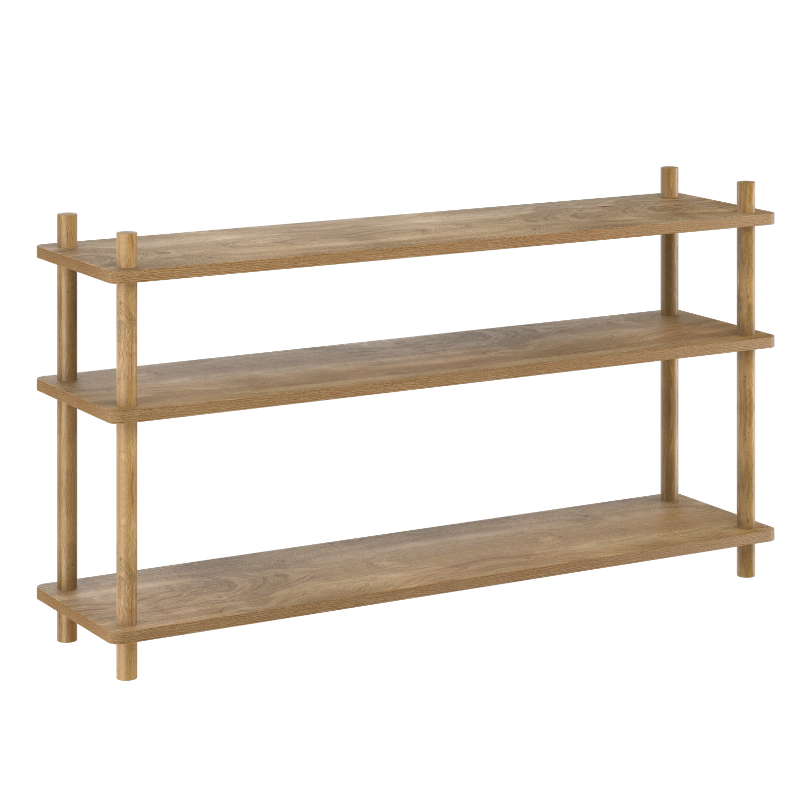 3 Tier Shelving Unit Walnut