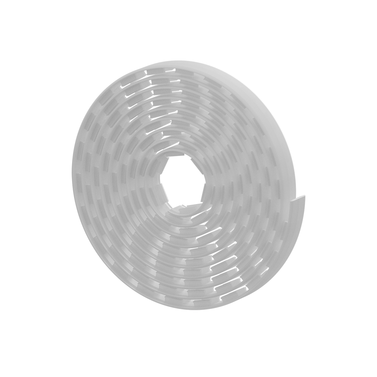 Home Solutions Double Slot Wall Strip Cover White 5m