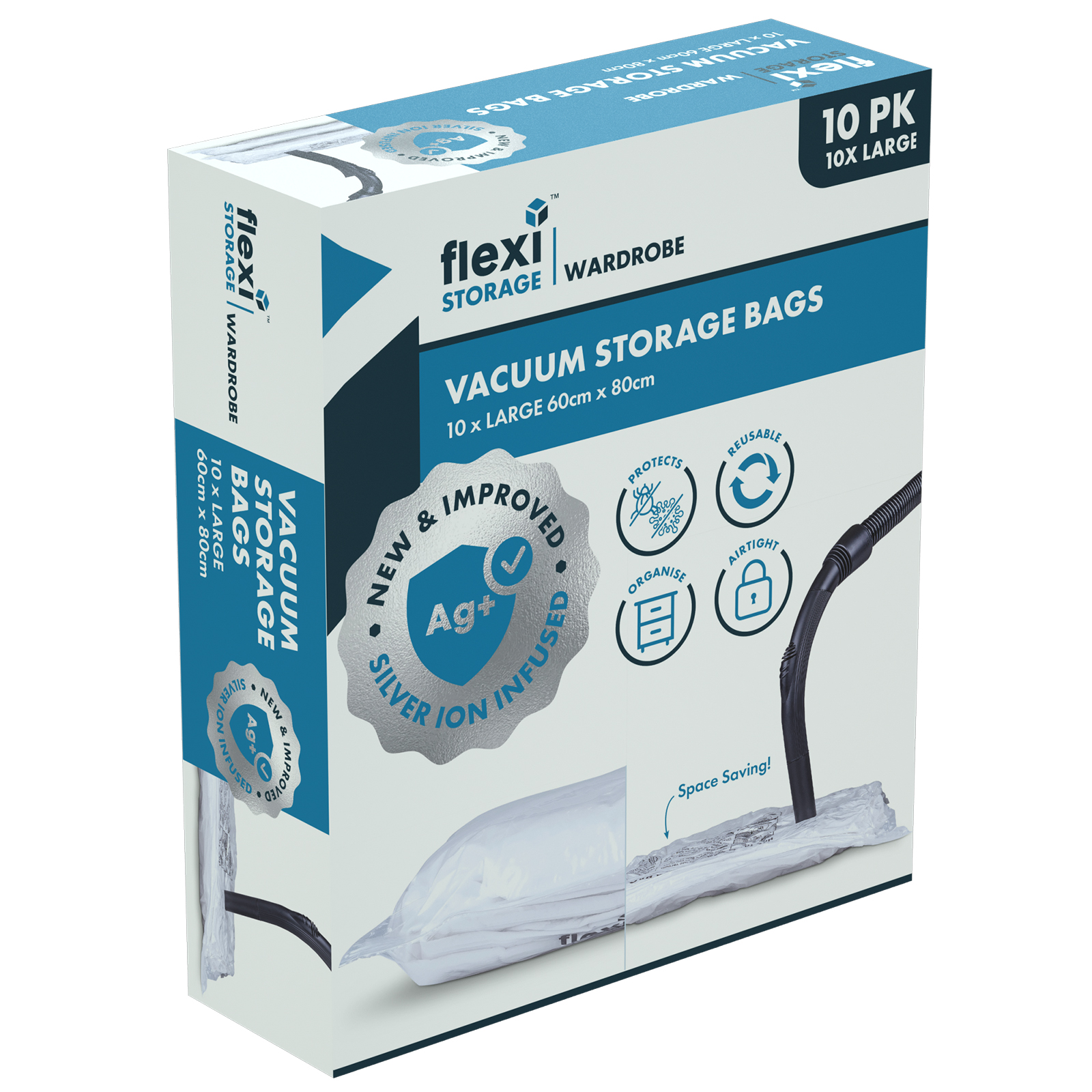 Vacuum Storage Bag 10PK Large