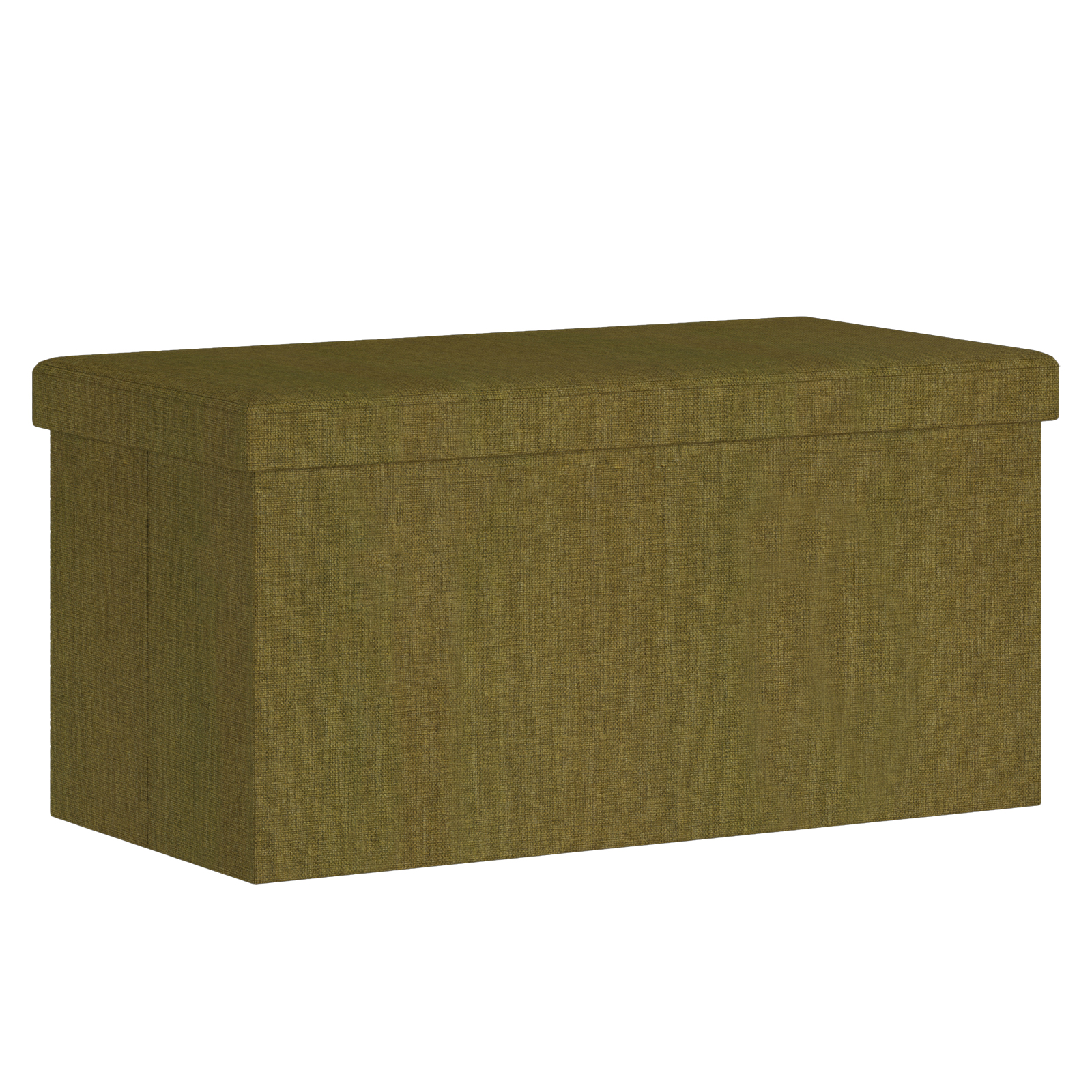 Rectangle Storage Ottoman Burnt Olive