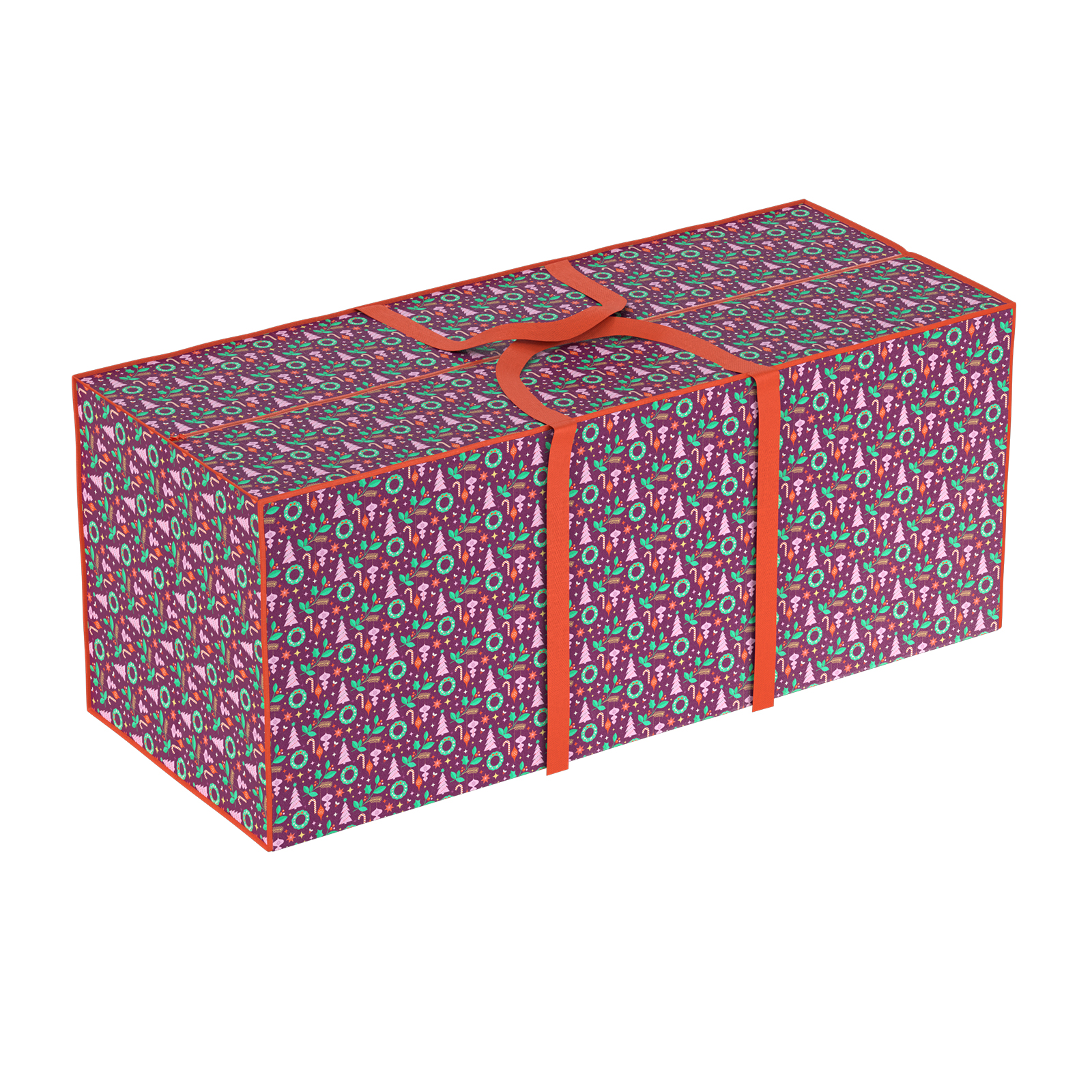 Christmas Tree Storage Bag Printed Purple