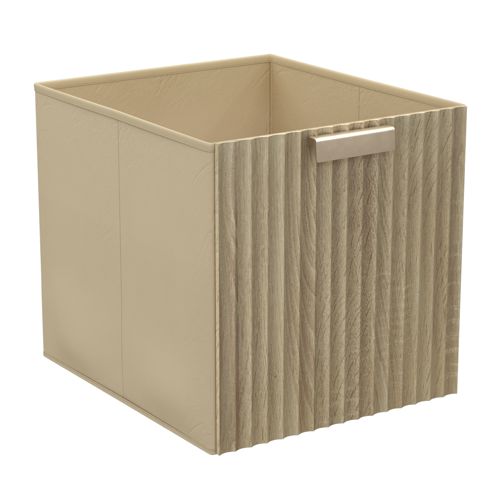 Clever Cube Timber Front Corrugated Insert Oak