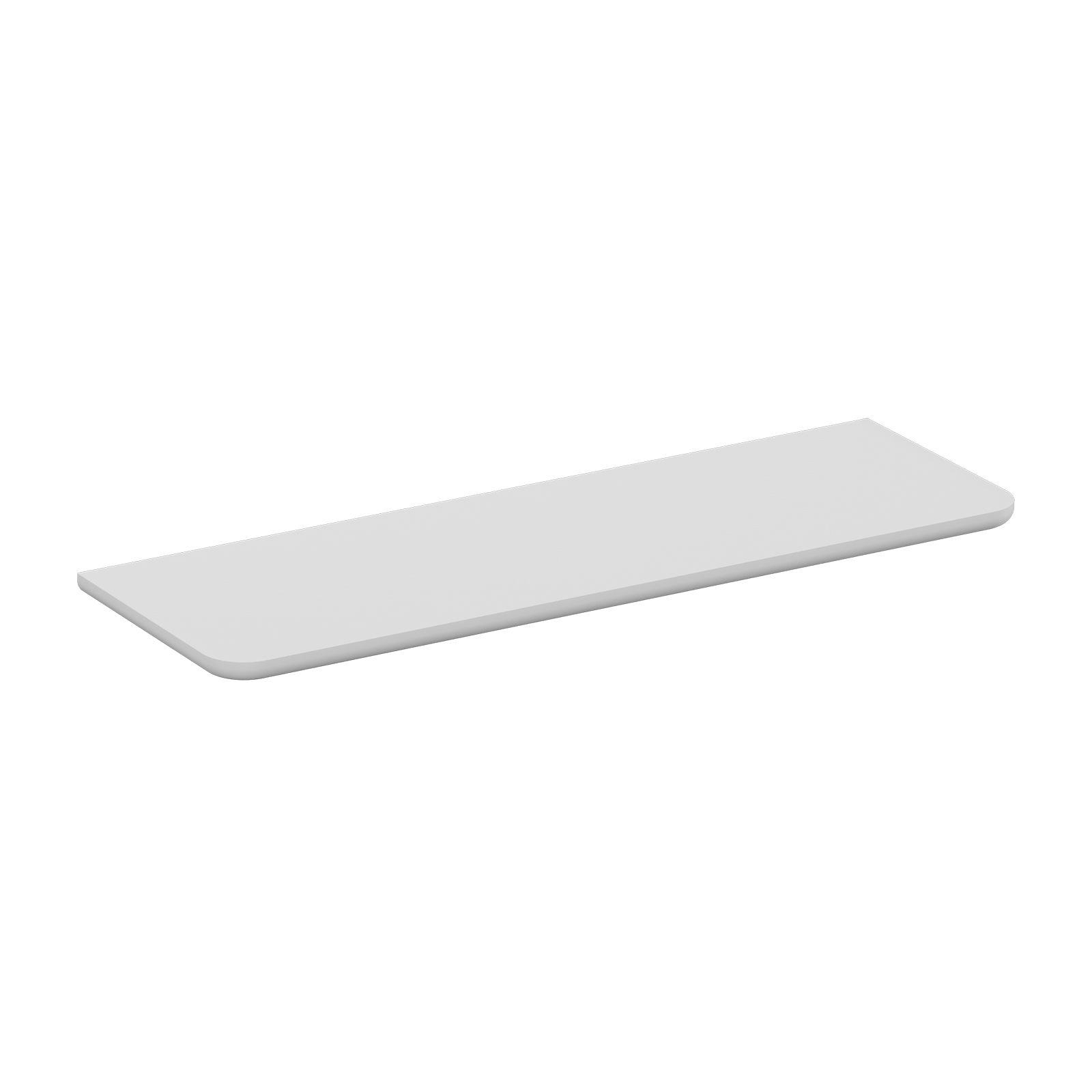 Home Solutions Curved Shelf White 600x200x15mm