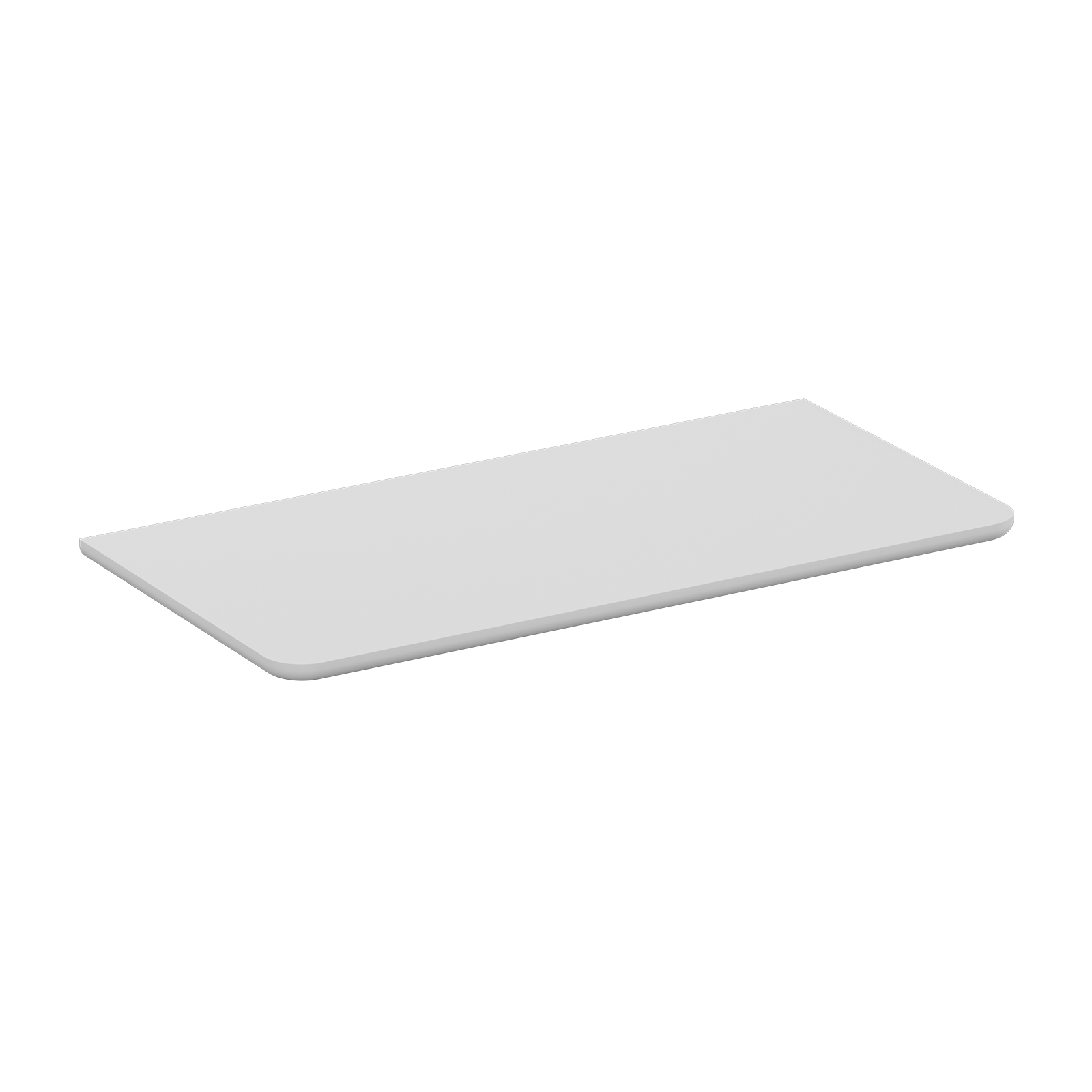 Home Solutions Curved Shelf White 600x300x15mm