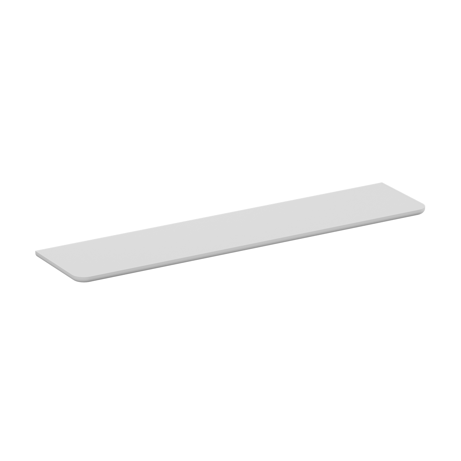 Home Solutions Curved Shelf White 900x200x15mm