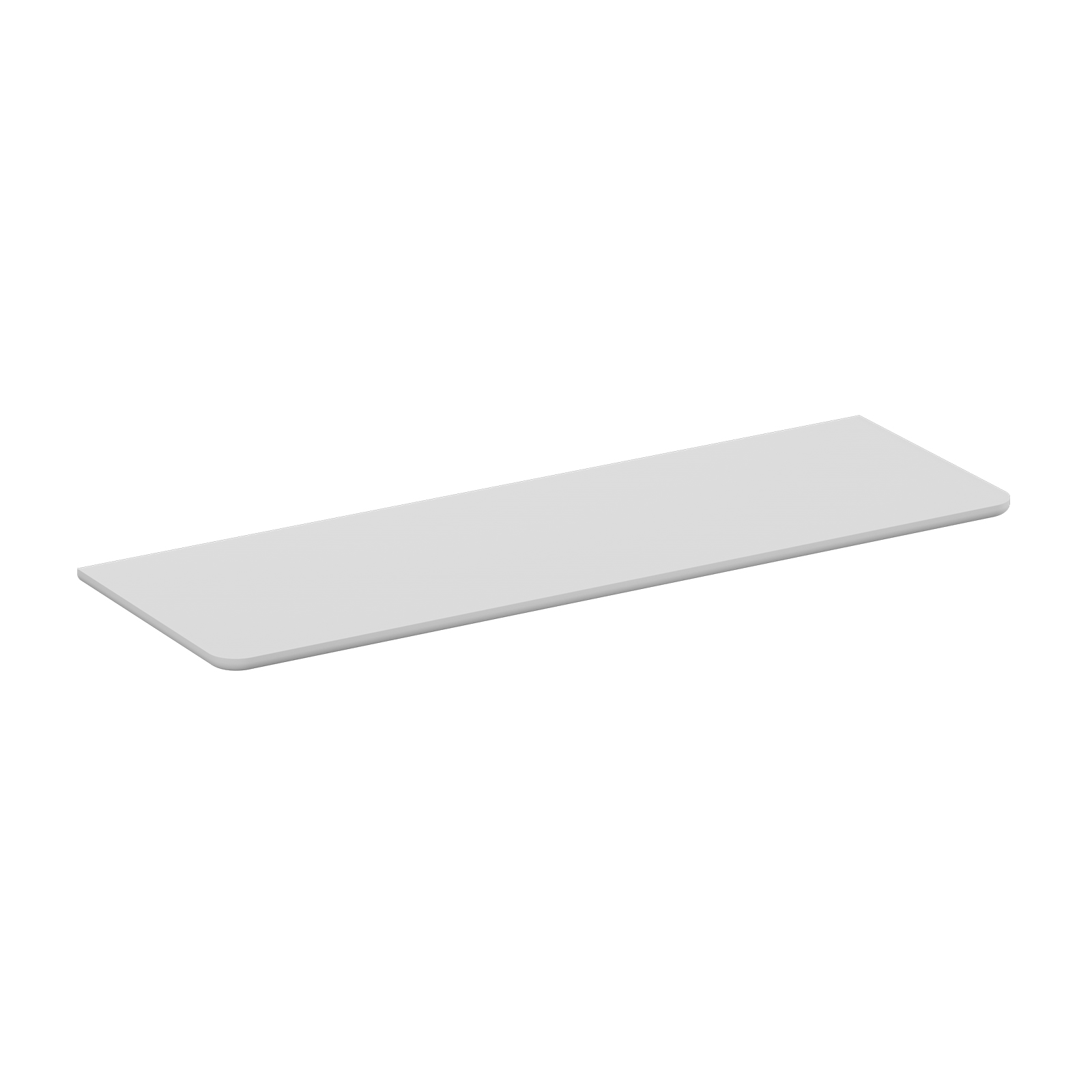Home Solutions Curved Shelf White 900x300x15mm